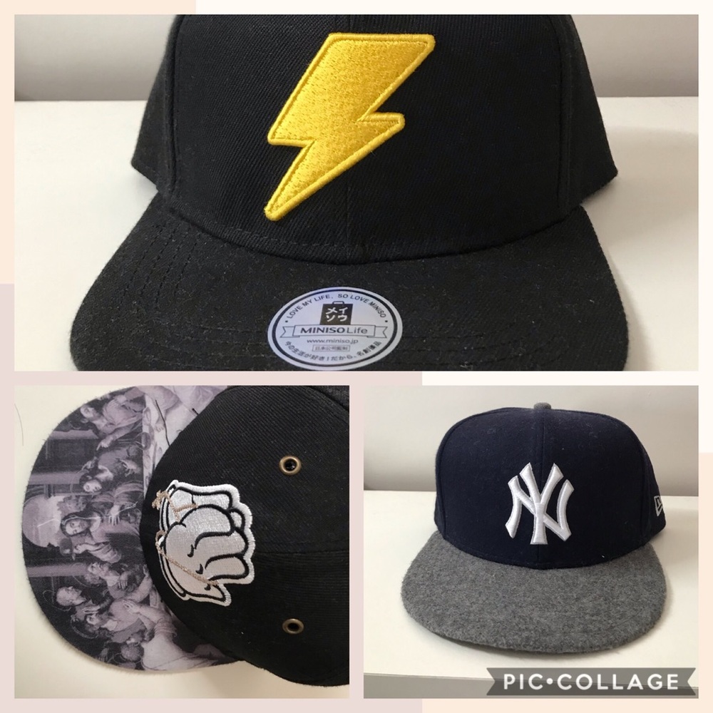 All three hats for $15! Official Yankee hat